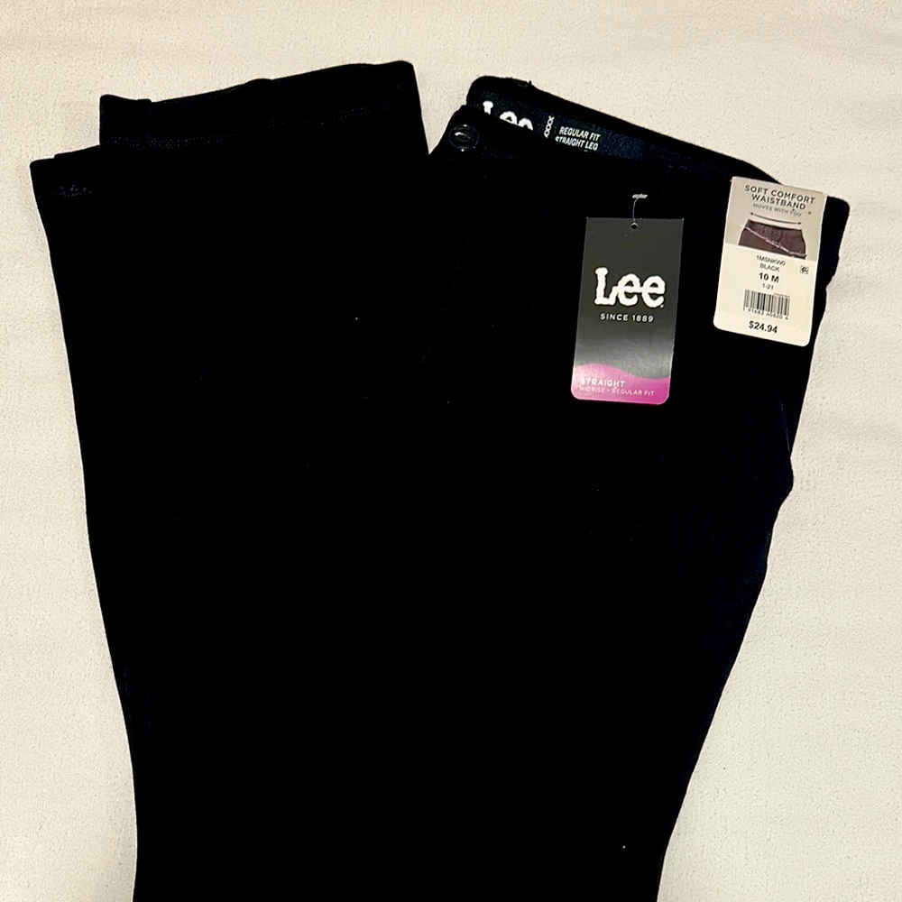 Lee Midnight Black Denim Pants NWT Size Medium